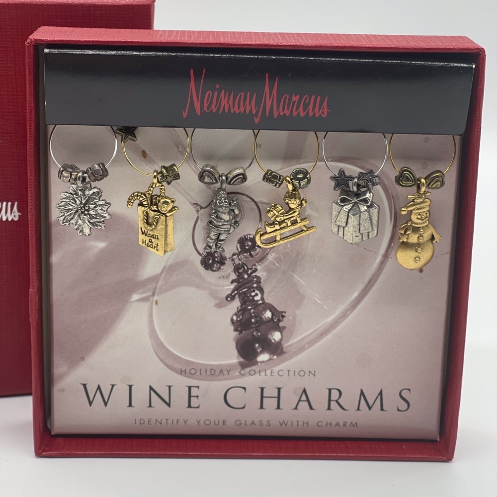 NEIMAN MARCUS WINE GLASS CHARMS